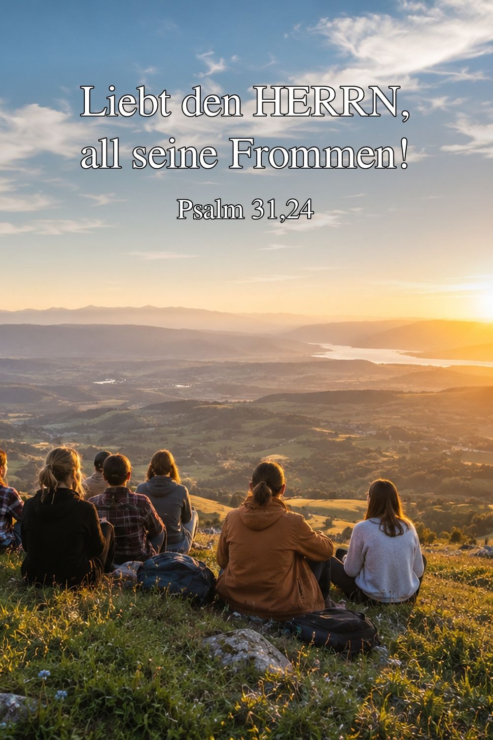 Psalm 31,24 — KI-generiertes Bild