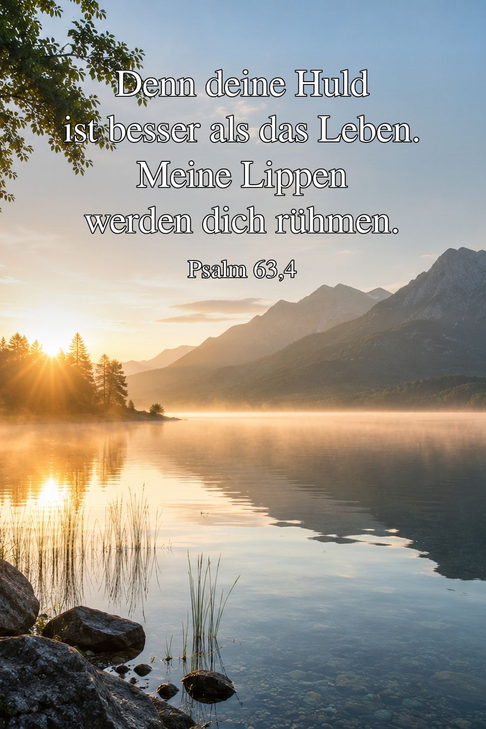 Psalm 63,4 — KI-generiertes Bild