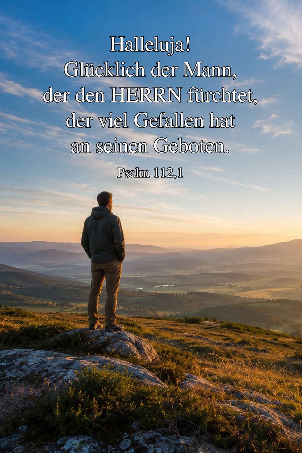 Psalm 112,1 — KI-generiertes Bild
