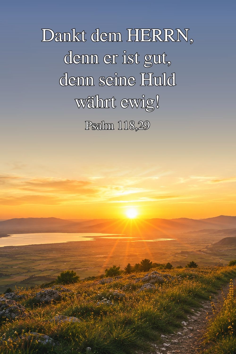 Psalm 118,29 — KI-generiertes Bild