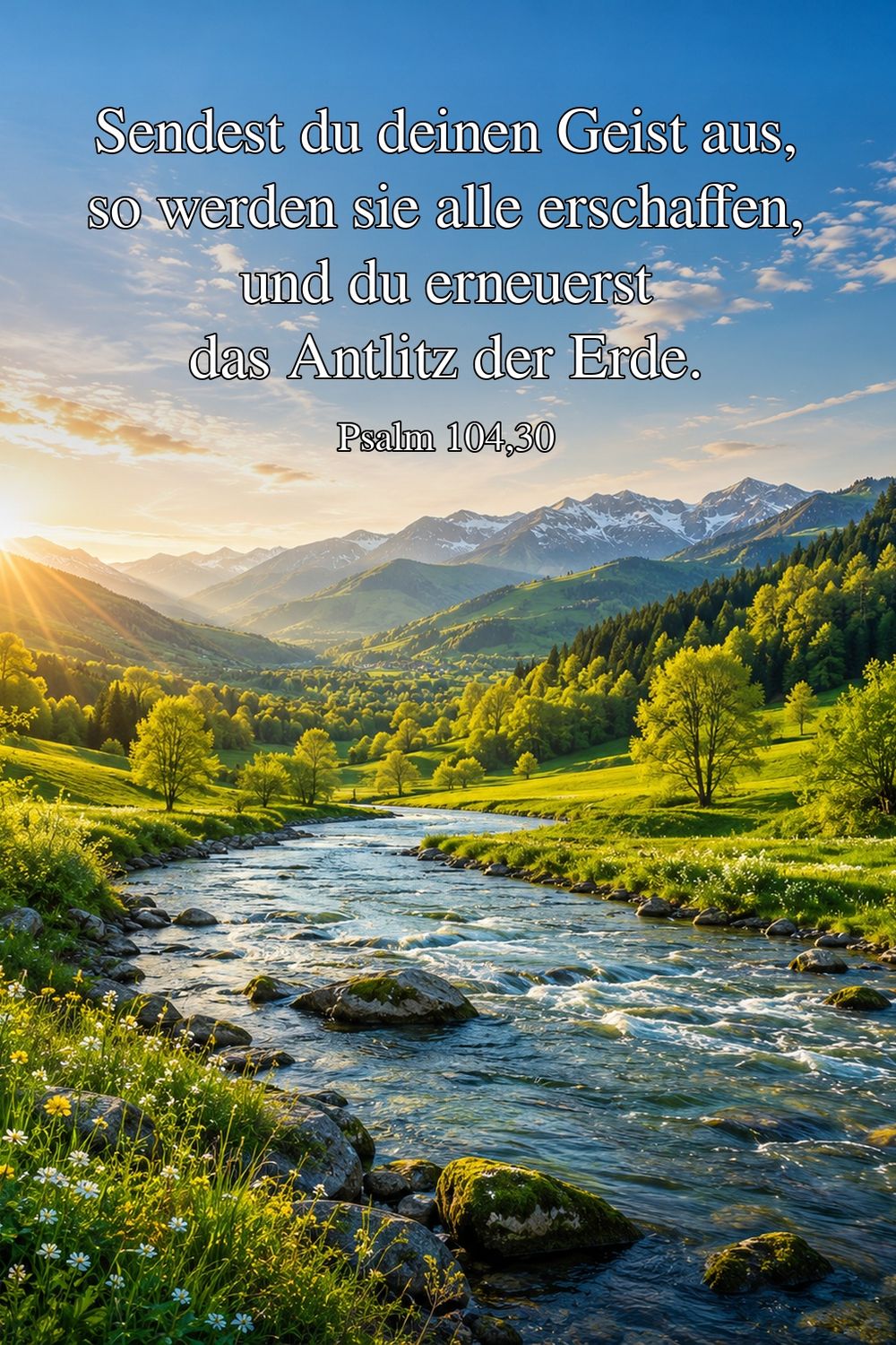 Psalm 104,30 — KI-generiertes Bild
