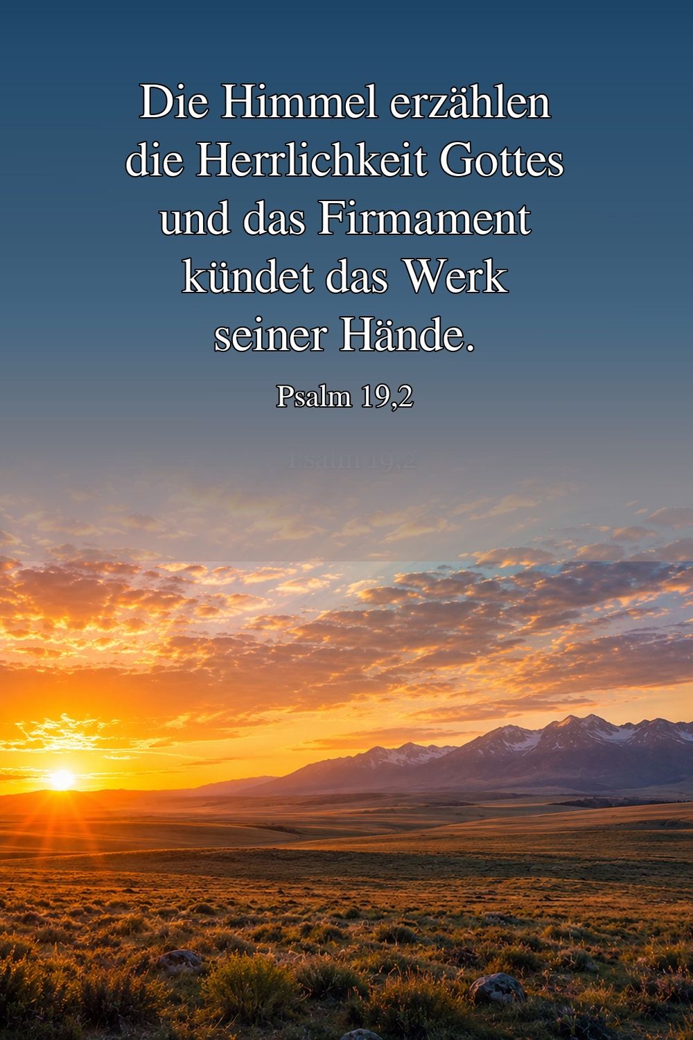 Psalm 19,2 — KI-generiertes Bild