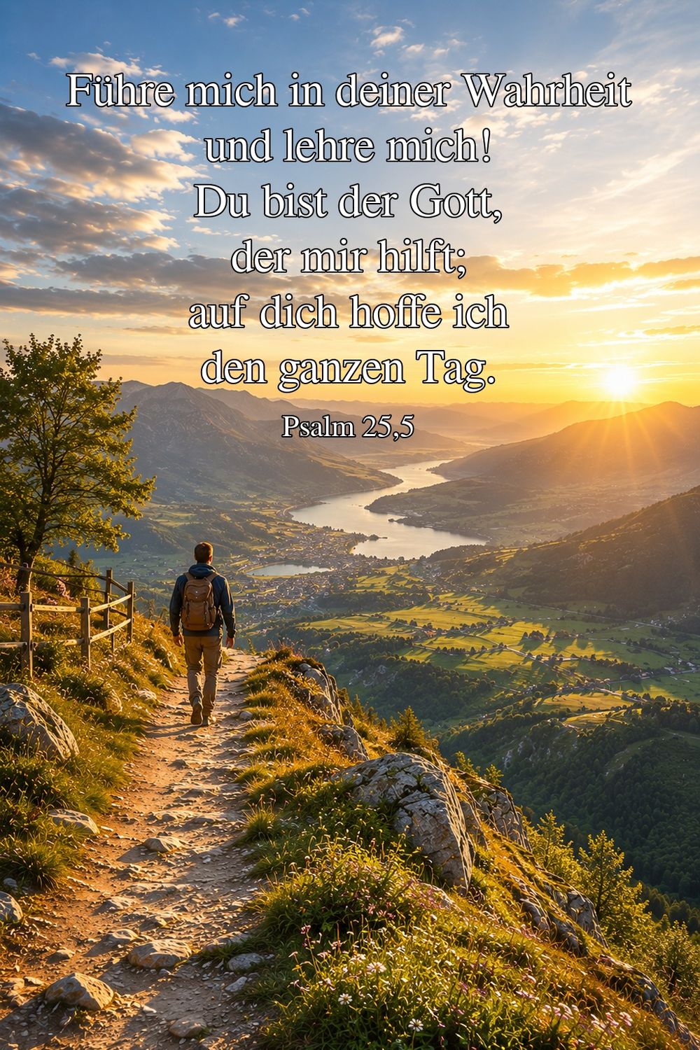Psalm 25,5 — KI-generiertes Bild