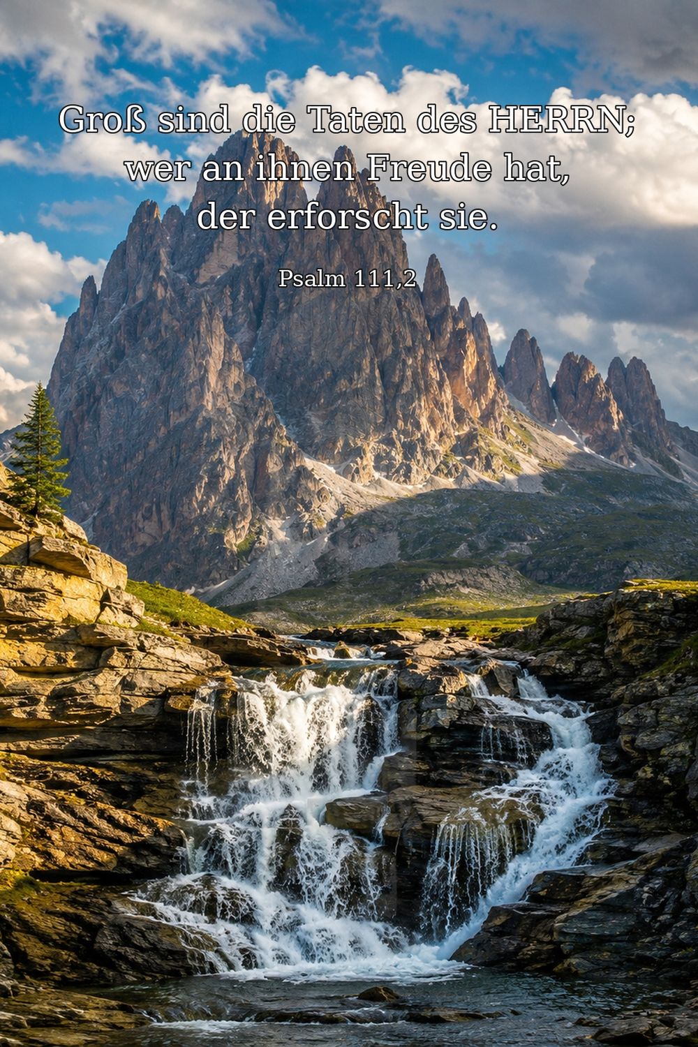 Psalm 111,2 — KI-generiertes Bild
