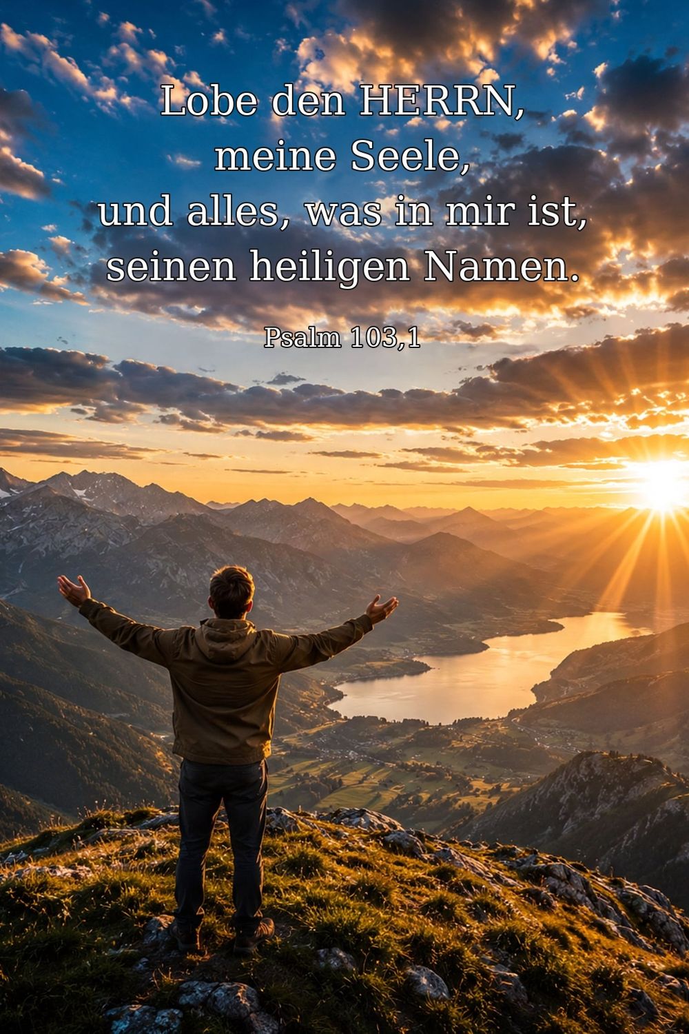 Psalm 103,1 — KI-generiertes Bild
