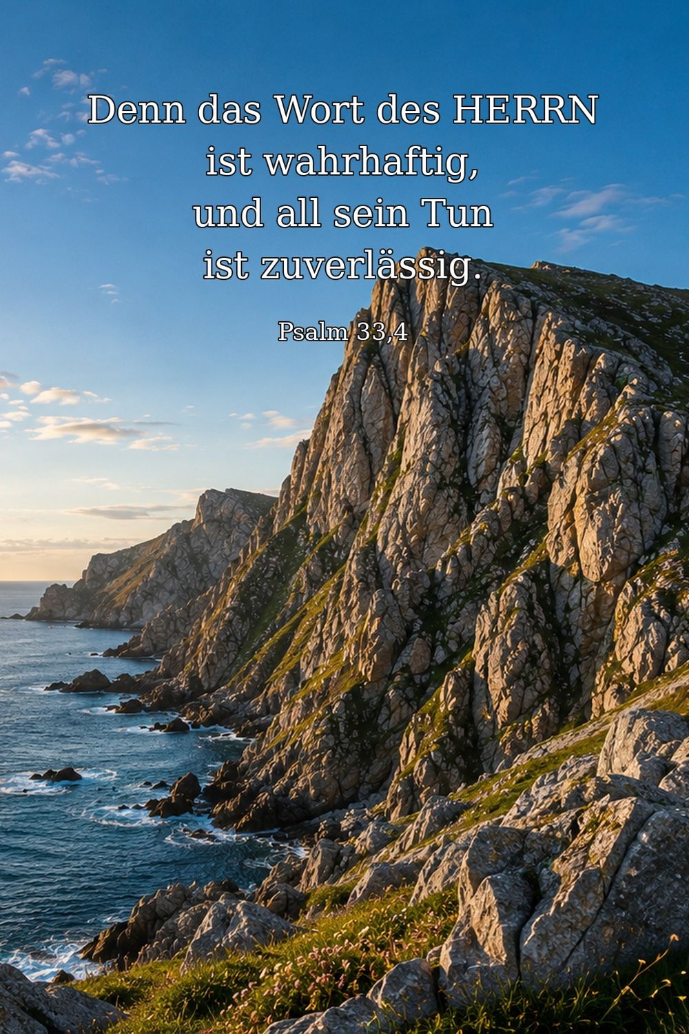 Psalm 33,4 — KI-generiertes Bild
