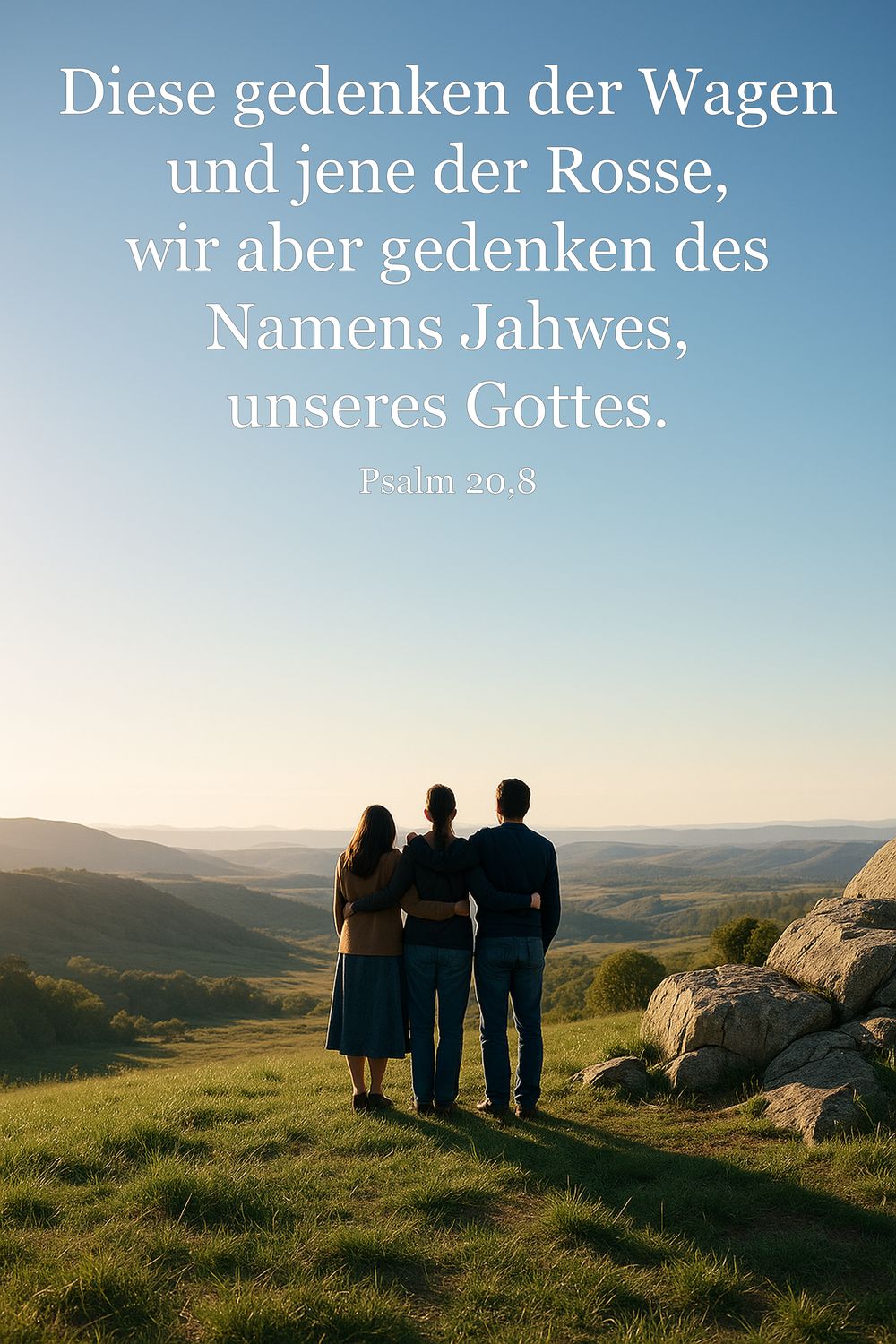Psalm 20,8 — KI-generiertes Bild