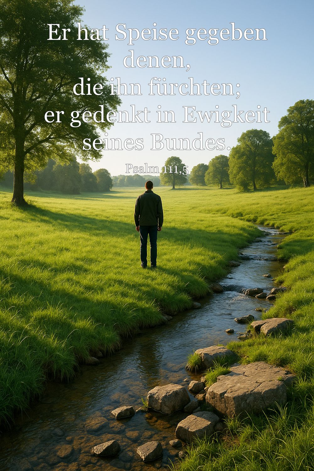 Psalm 111,5 — KI-generiertes Bild