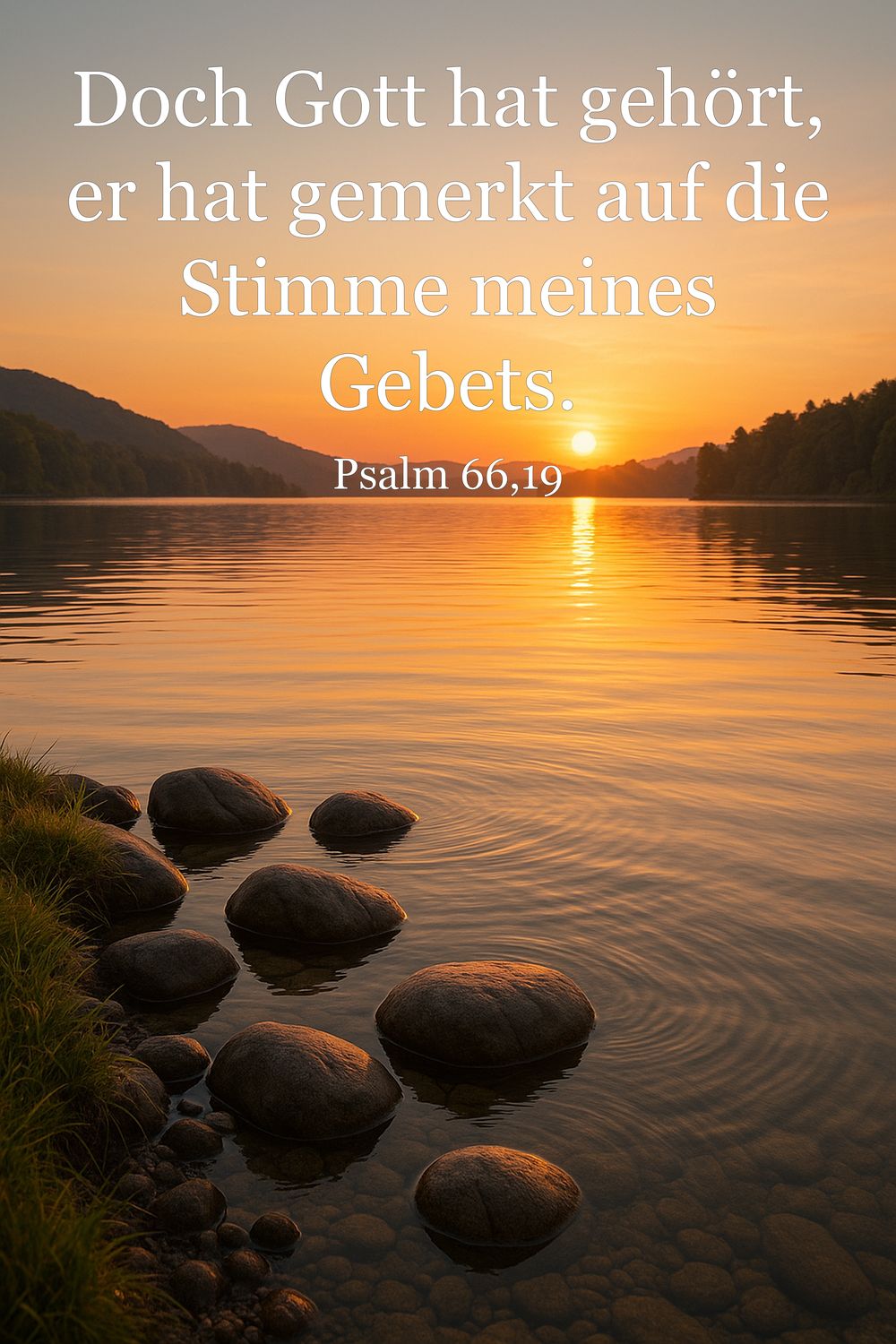 Psalm 66,19 — KI-generiertes Bild