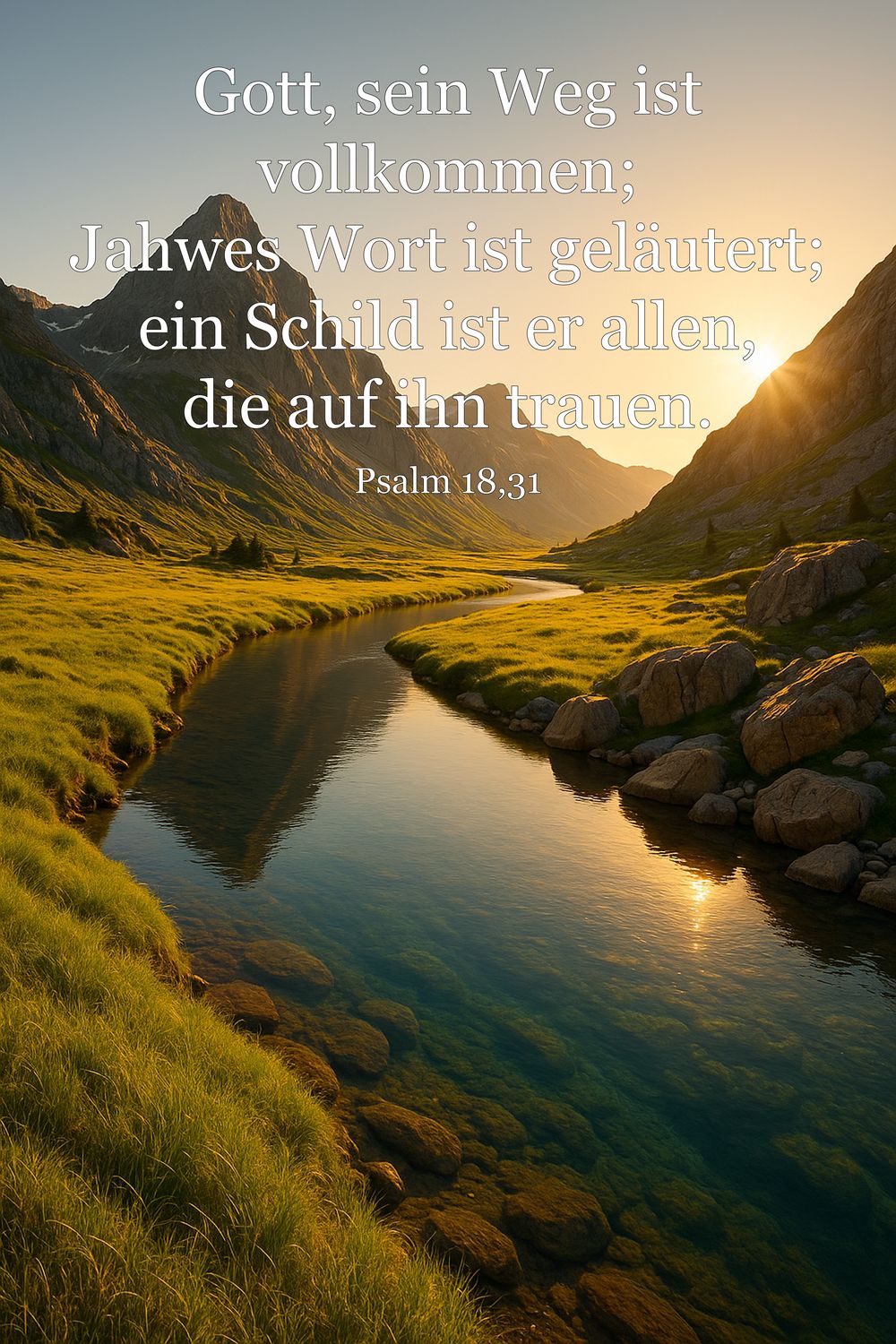 Psalm 18,31 — KI-generiertes Bild