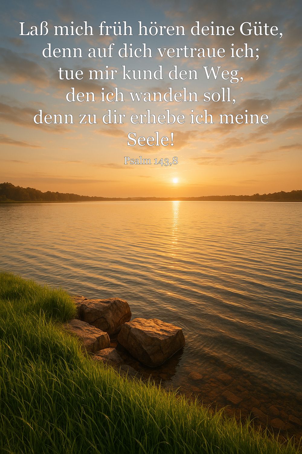 Psalm 143,8 — KI-generiertes Bild