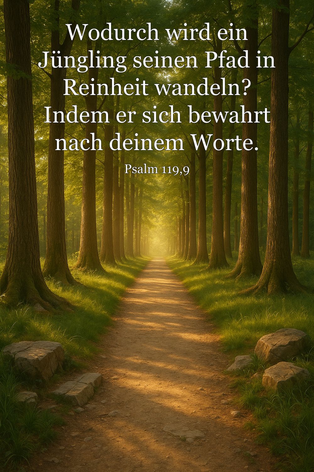 Psalm 119,9 — KI-generiertes Bild