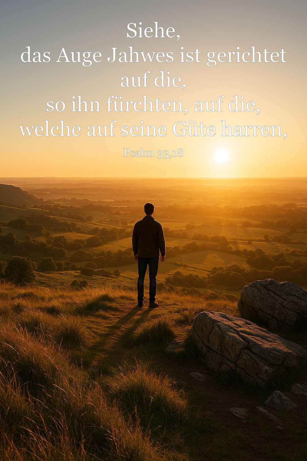 Psalm 33,18 — KI-generiertes Bild
