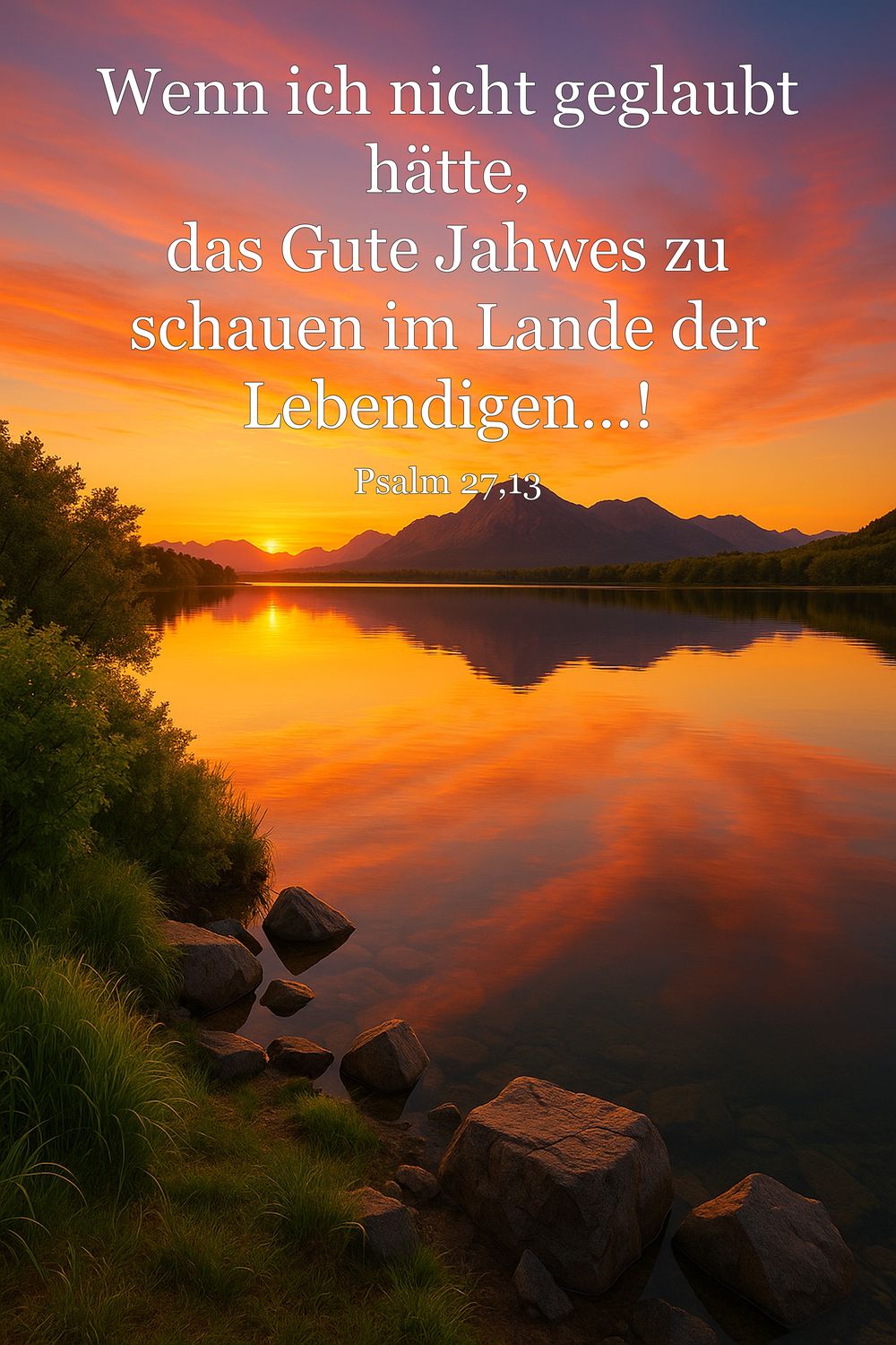Psalm 27,13 — KI-generiertes Bild