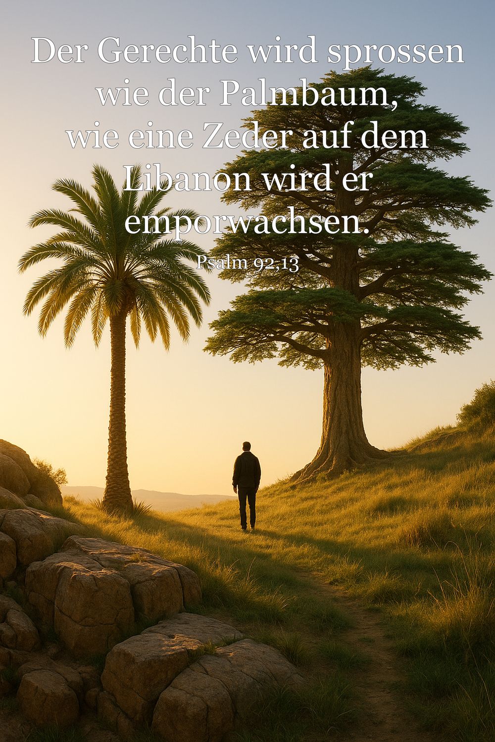 Psalm 92,13 — KI-generiertes Bild