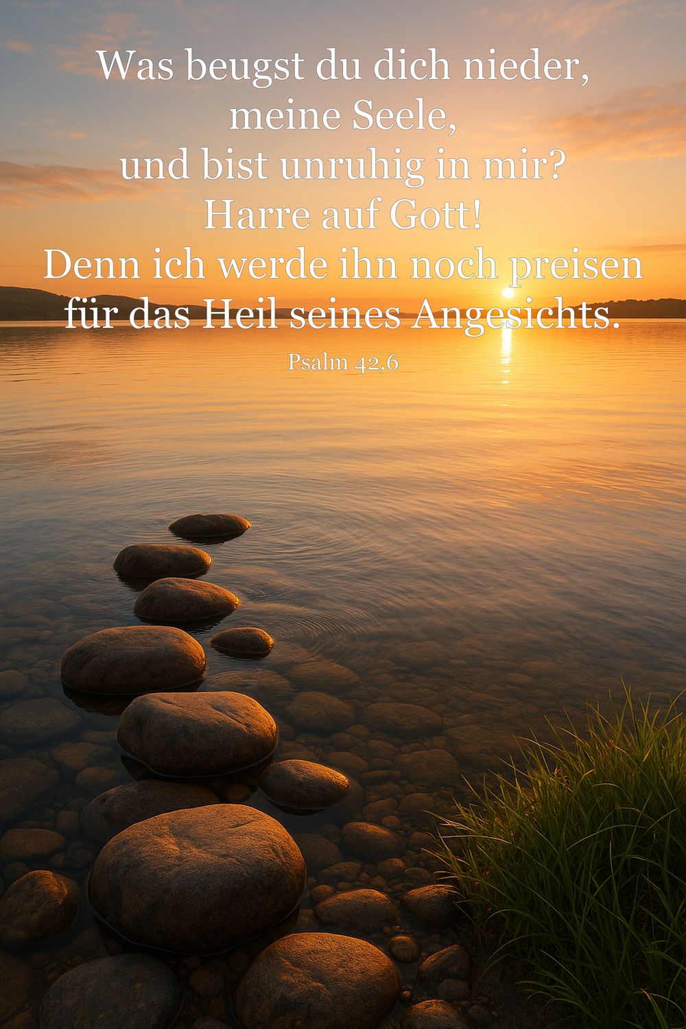 Psalm 42,6 — KI-generiertes Bild
