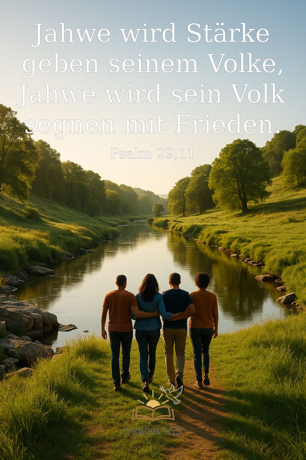 Psalm 29,11 — KI-generiertes Bild