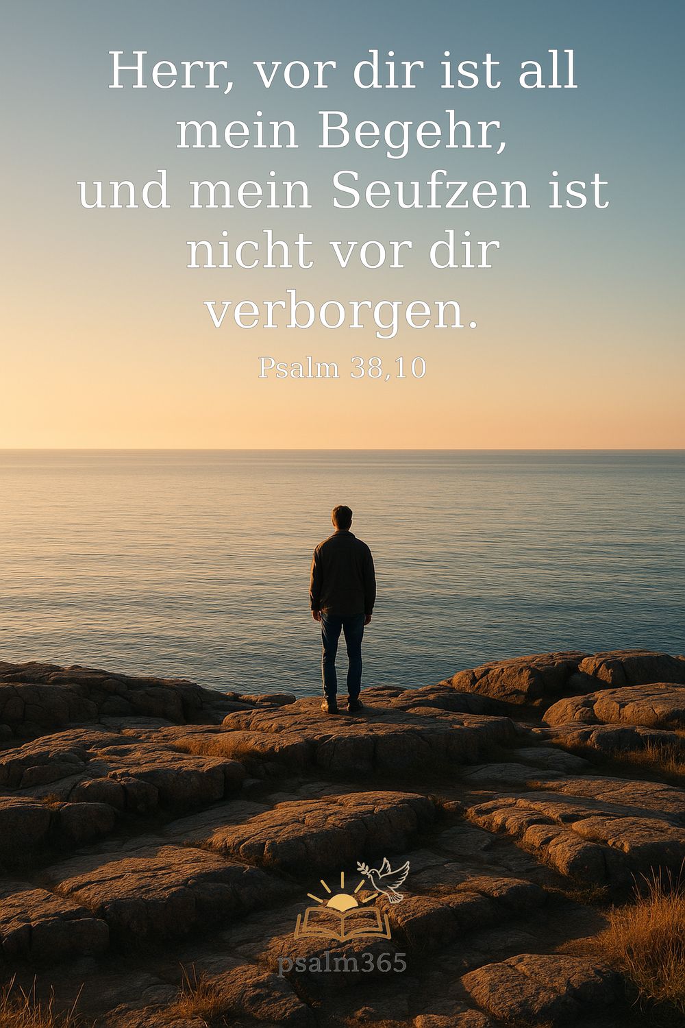Psalm 38,10 — KI-generiertes Bild