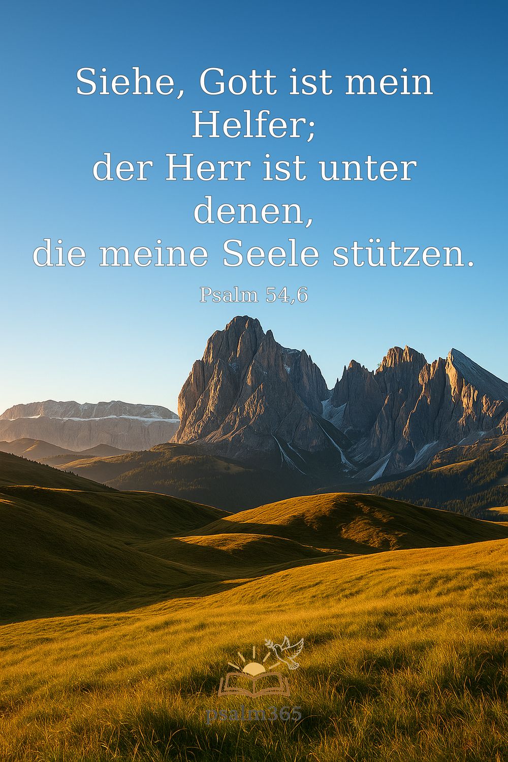 Psalm 54,6 — KI-generiertes Bild