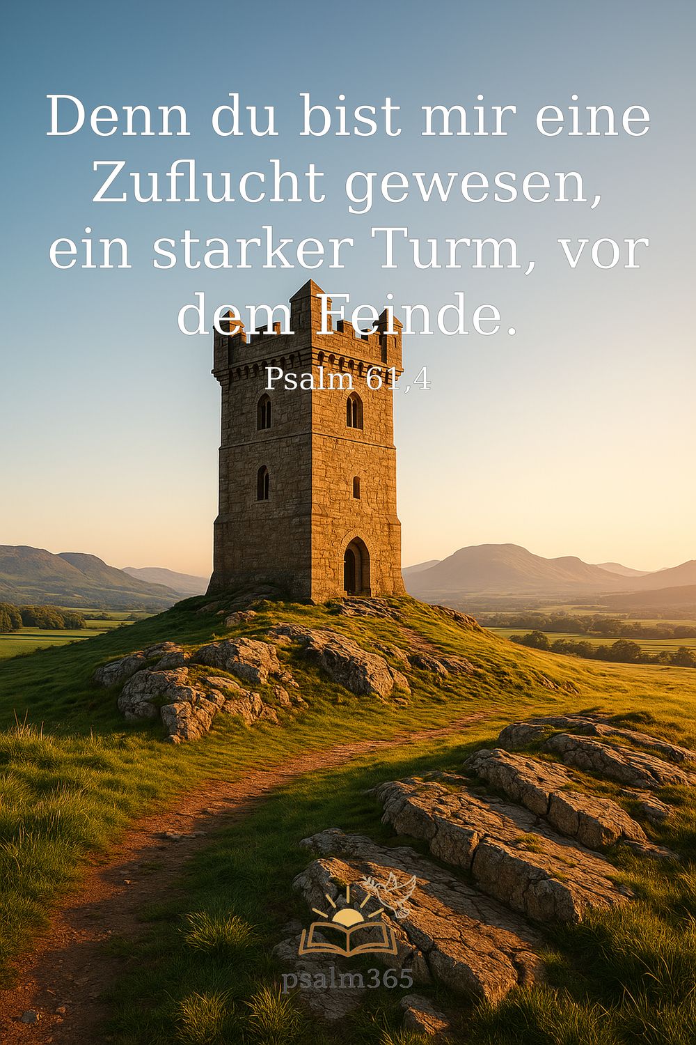 Psalm 61,4 — KI-generiertes Bild