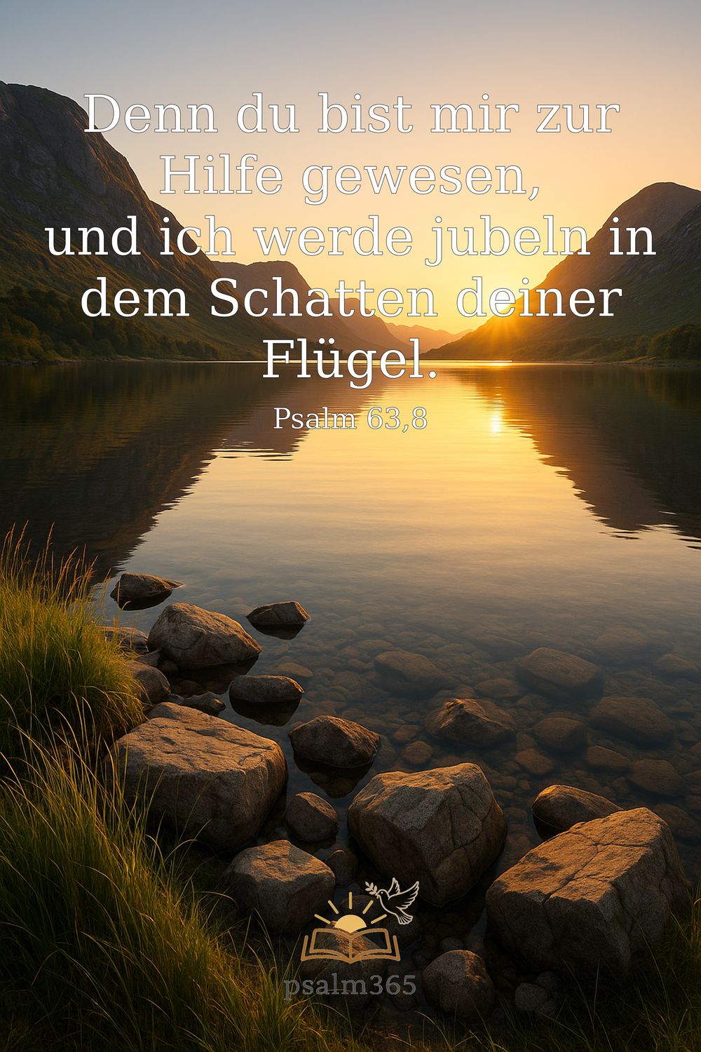 Psalm 63,8 — KI-generiertes Bild