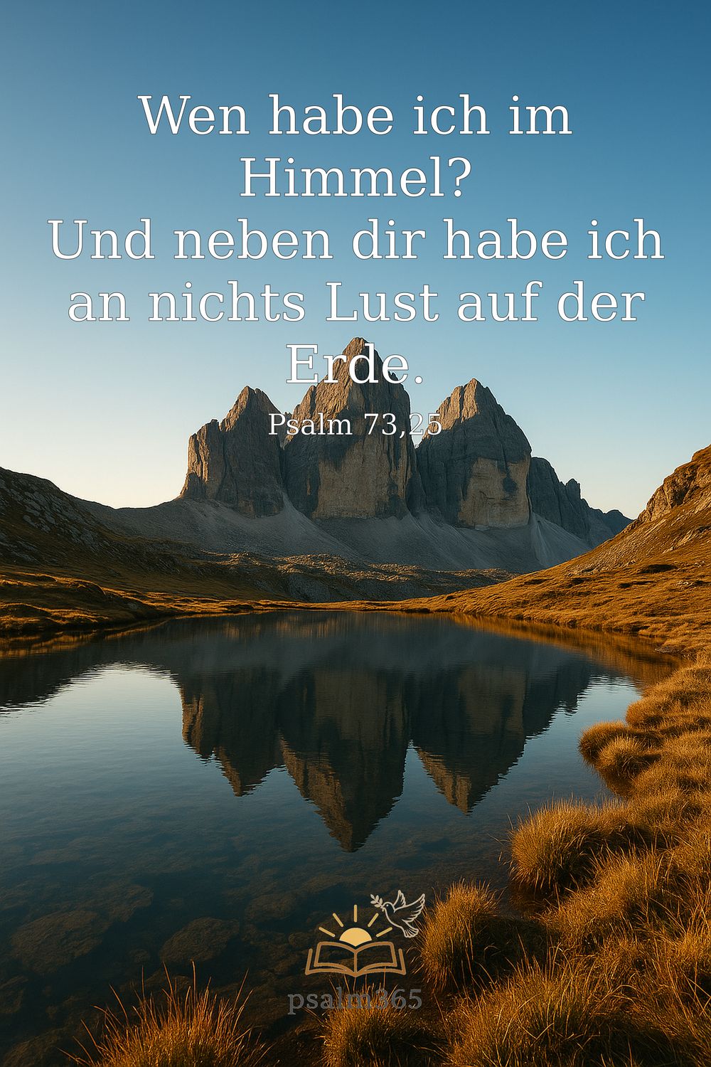 Psalm 73,25 — KI-generiertes Bild