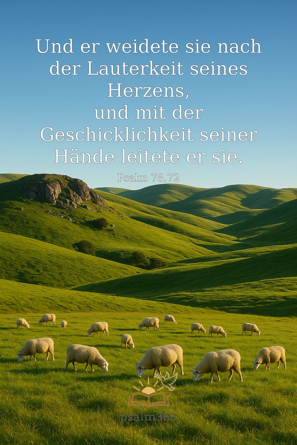 Psalm 78,72 — KI-generiertes Bild