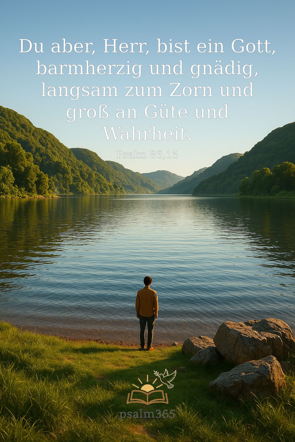 Psalm 86,15 — KI-generiertes Bild