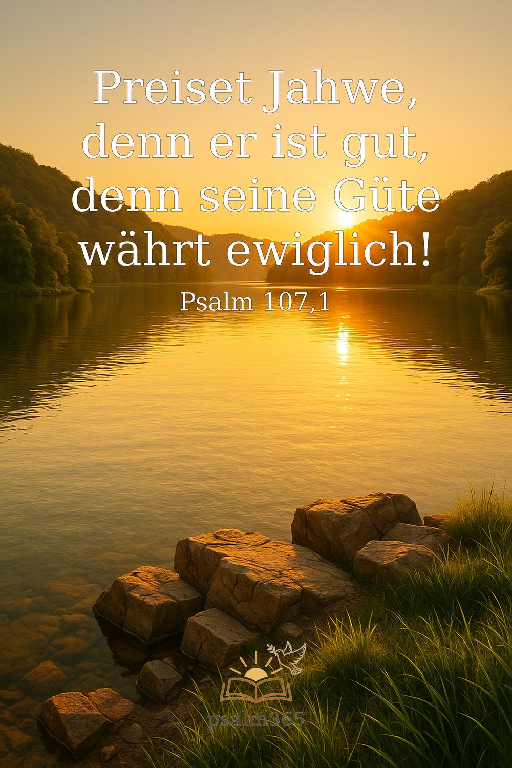 Psalm 107,1 — KI-generiertes Bild