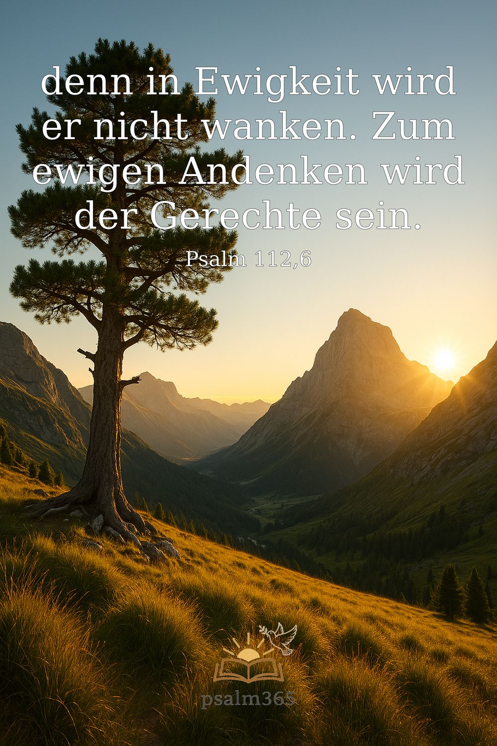 Psalm 112,6 — KI-generiertes Bild