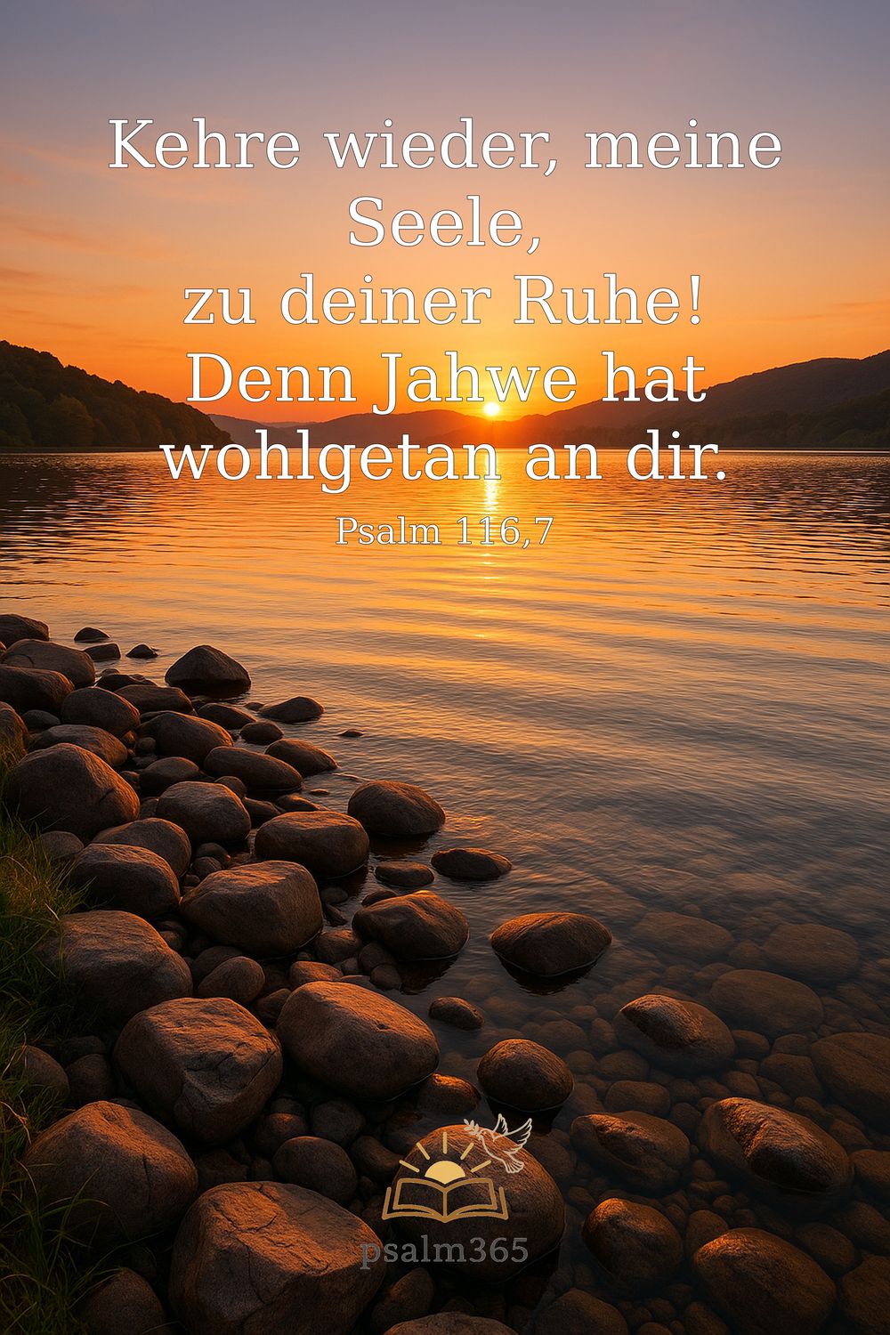 Psalm 116,7 — KI-generiertes Bild
