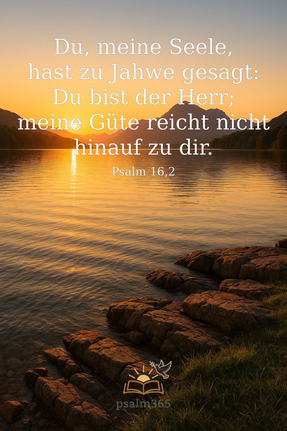 Psalm 16,2 — KI-generiertes Bild