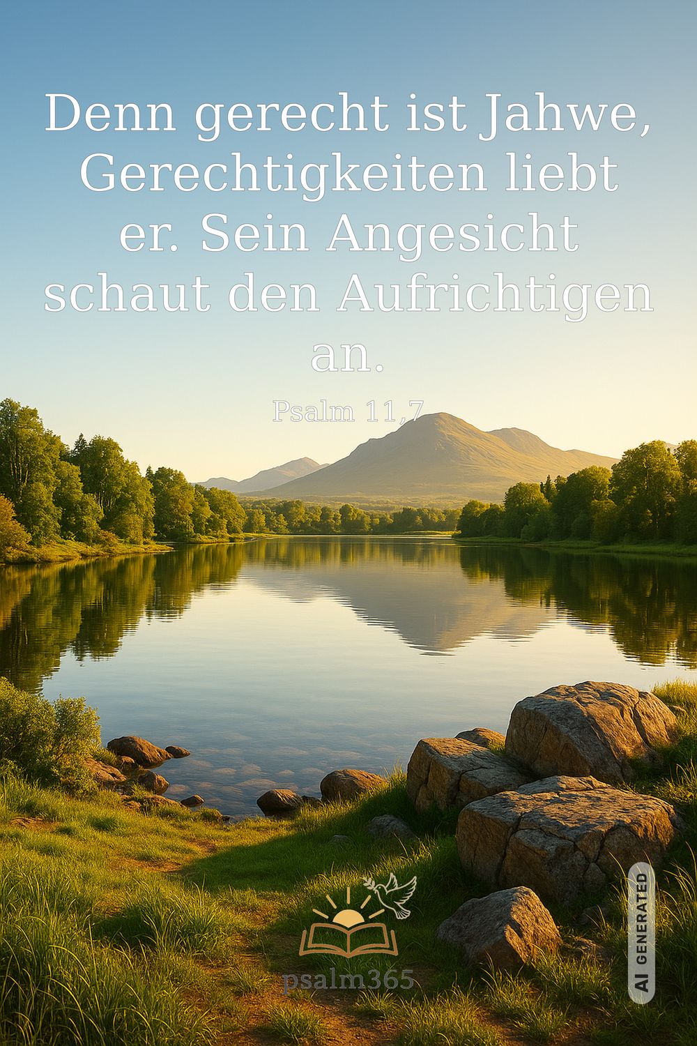 Psalm 11,7 — KI-generiertes Bild