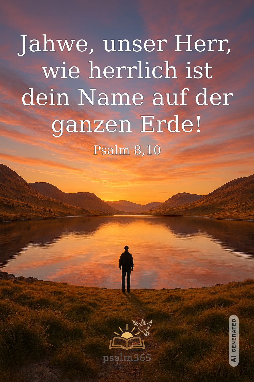 Psalm 8,10 — KI-generiertes Bild