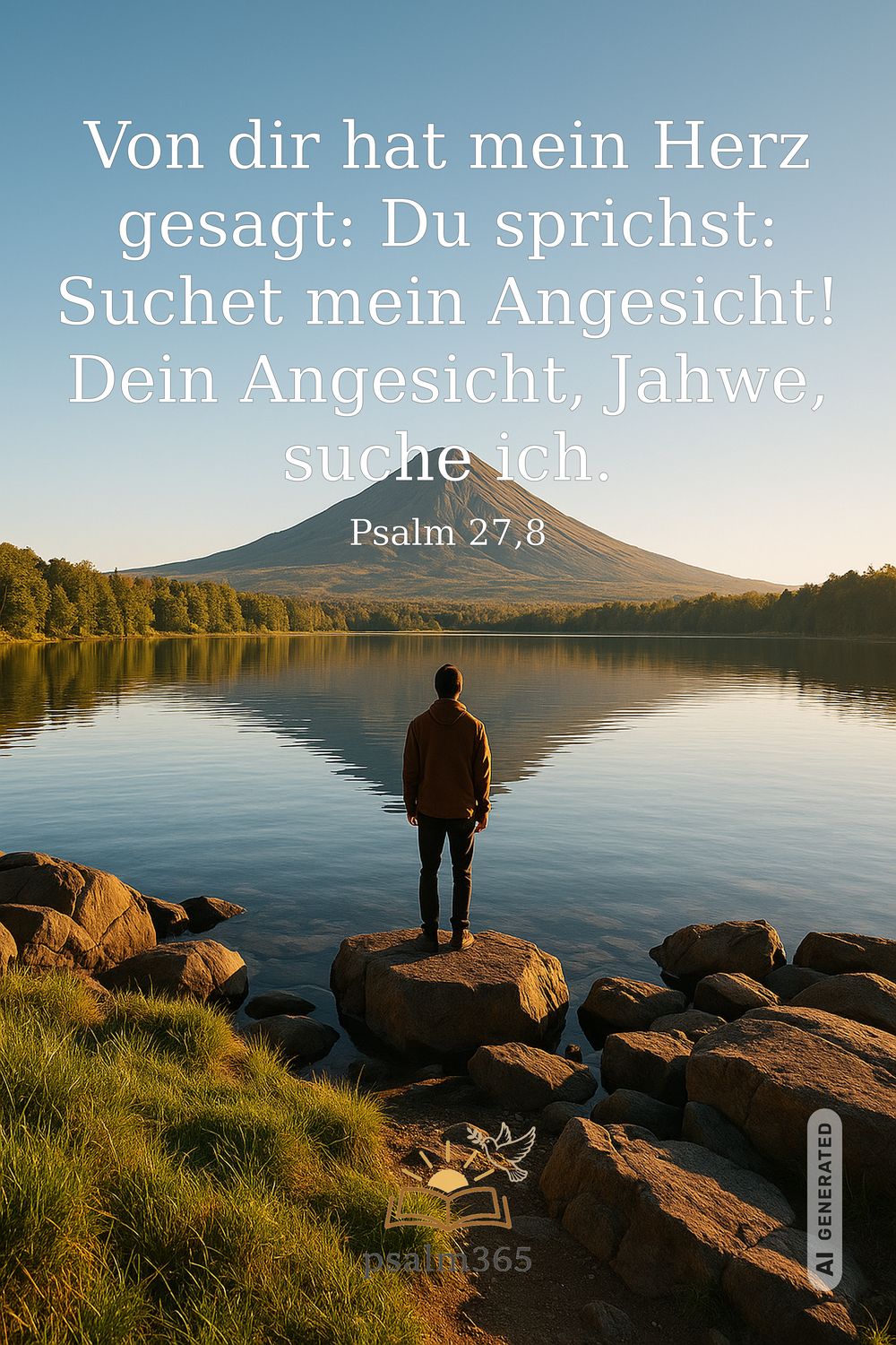 Psalm 27,8 — KI-generiertes Bild