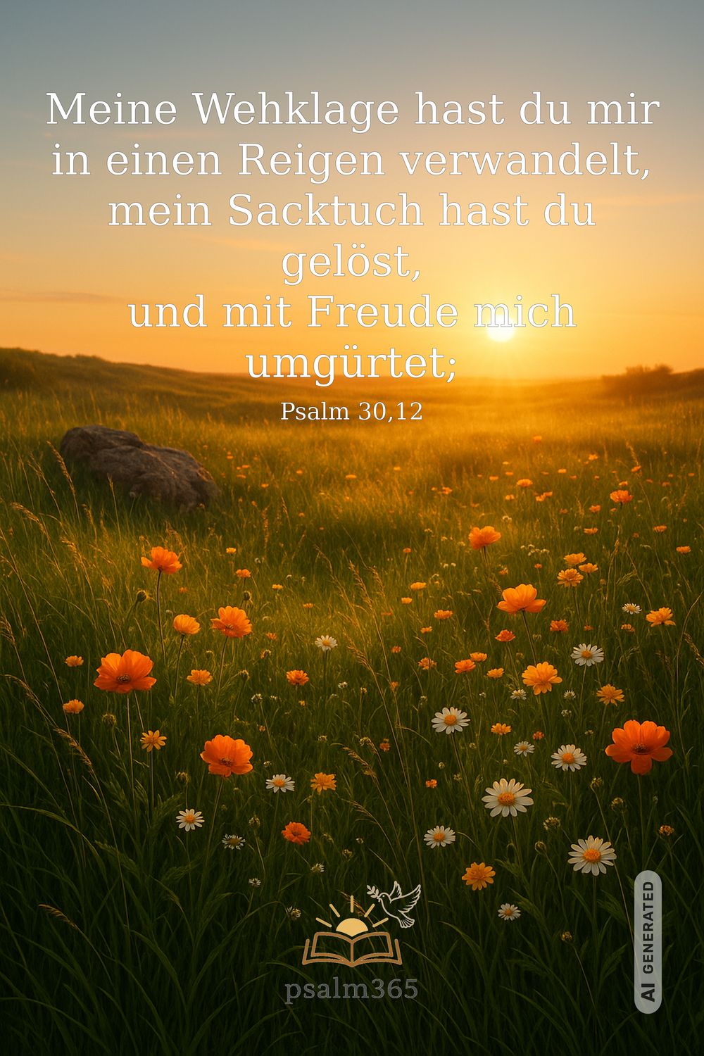 Psalm 30,12 — KI-generiertes Bild