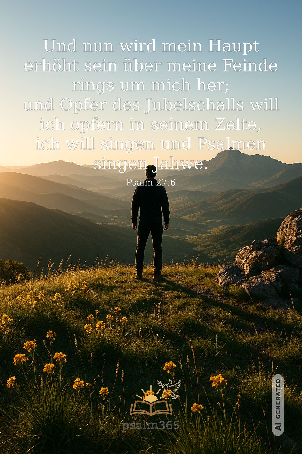 Psalm 27,6 — KI-generiertes Bild
