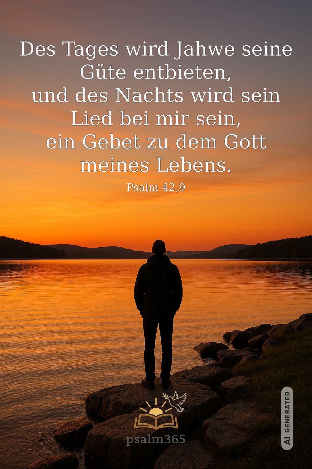 Psalm 42,9 — KI-generiertes Bild