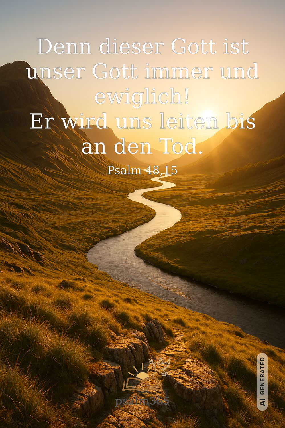 Psalm 48,15 — KI-generiertes Bild