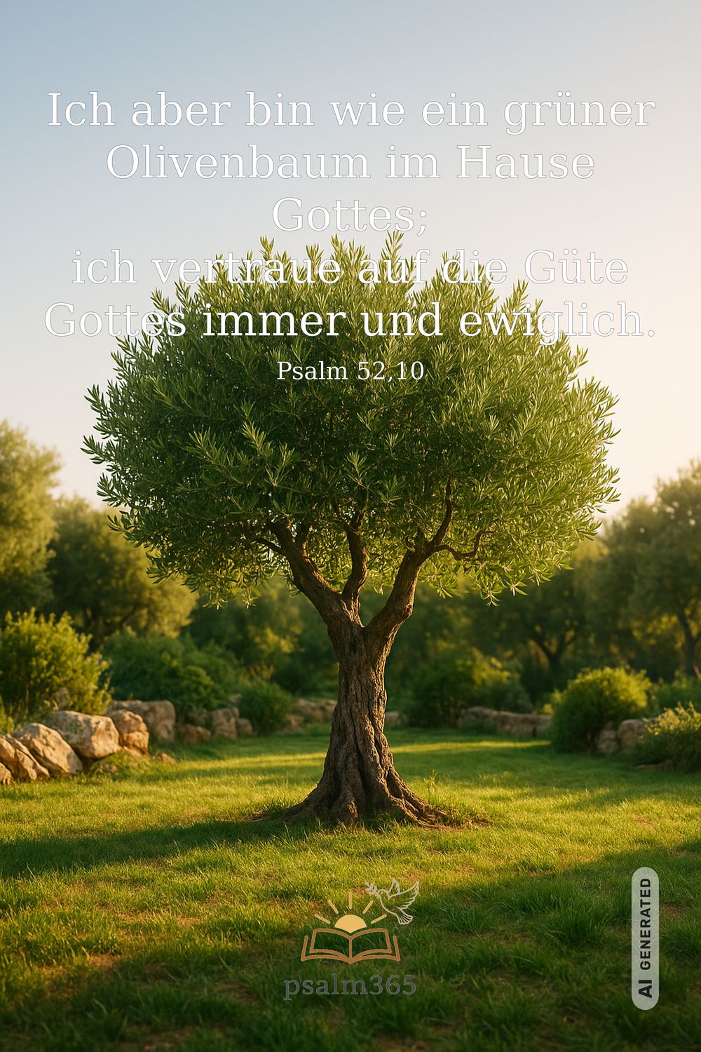 Psalm 52,10 — KI-generiertes Bild