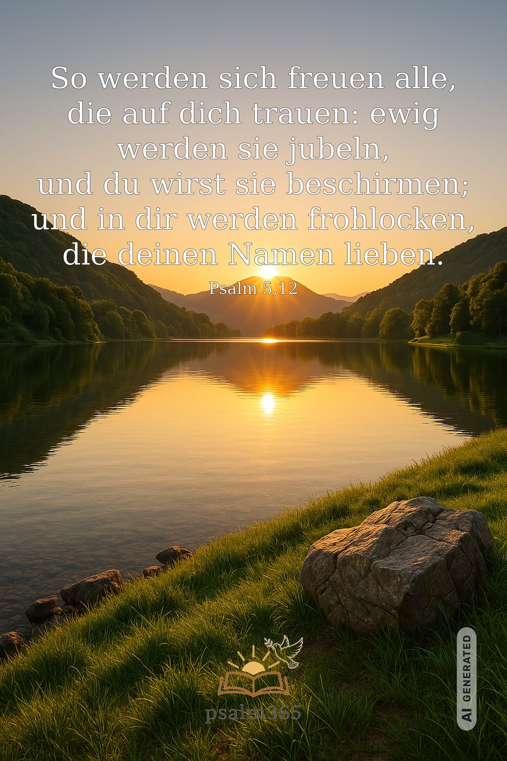 Psalm 5,12 — KI-generiertes Bild