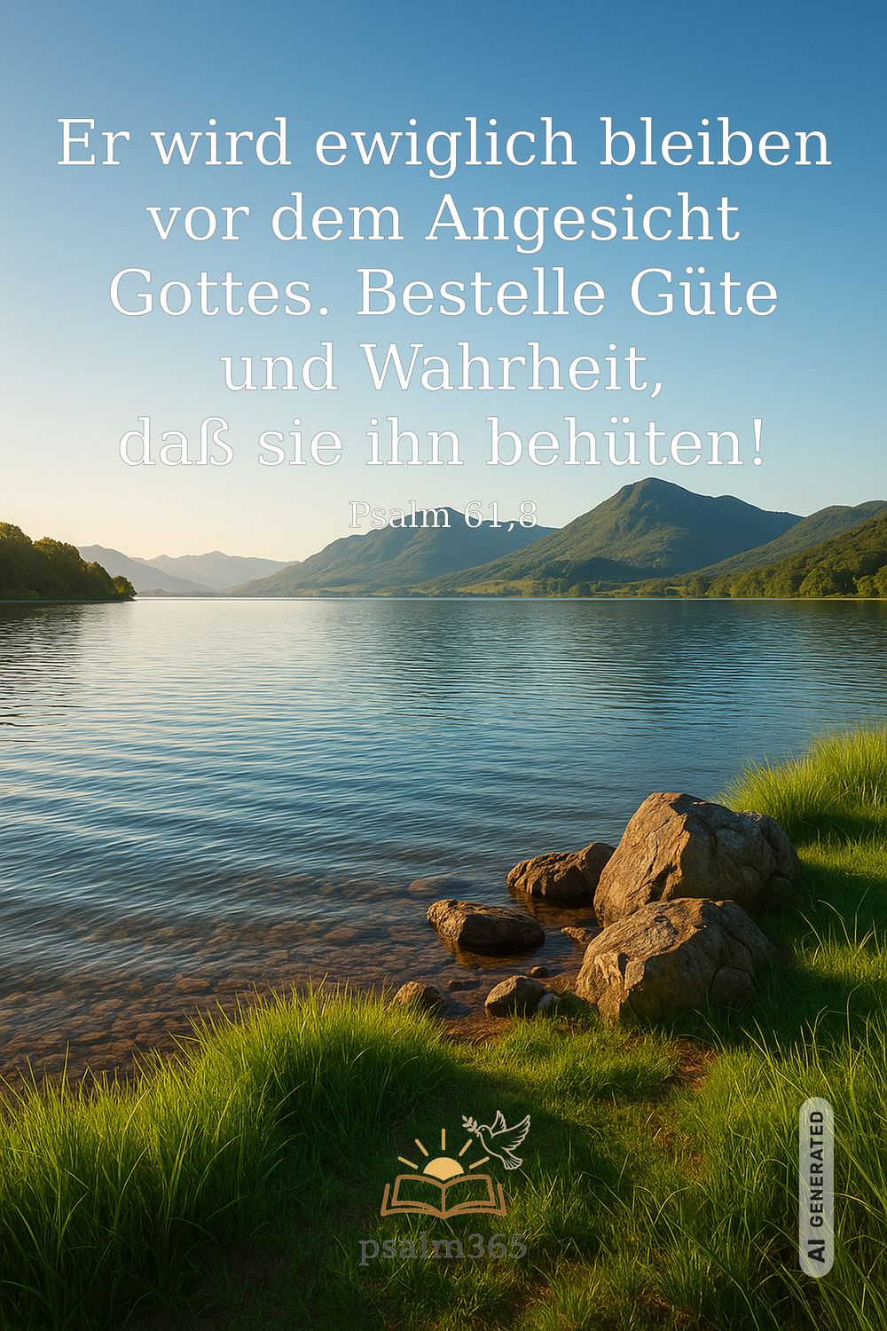 Psalm 61,8 — KI-generiertes Bild