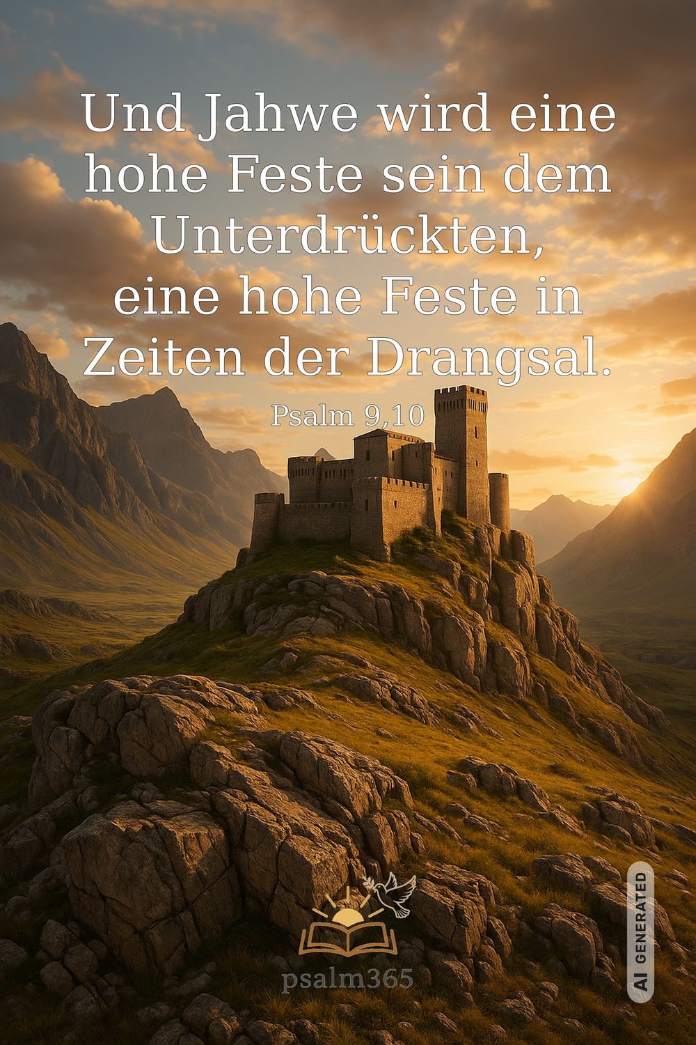 Psalm 9,10 — KI-generiertes Bild
