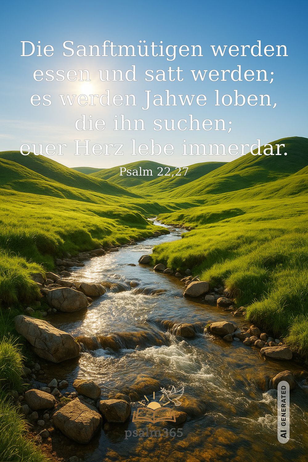 Psalm 22,27 — KI-generiertes Bild