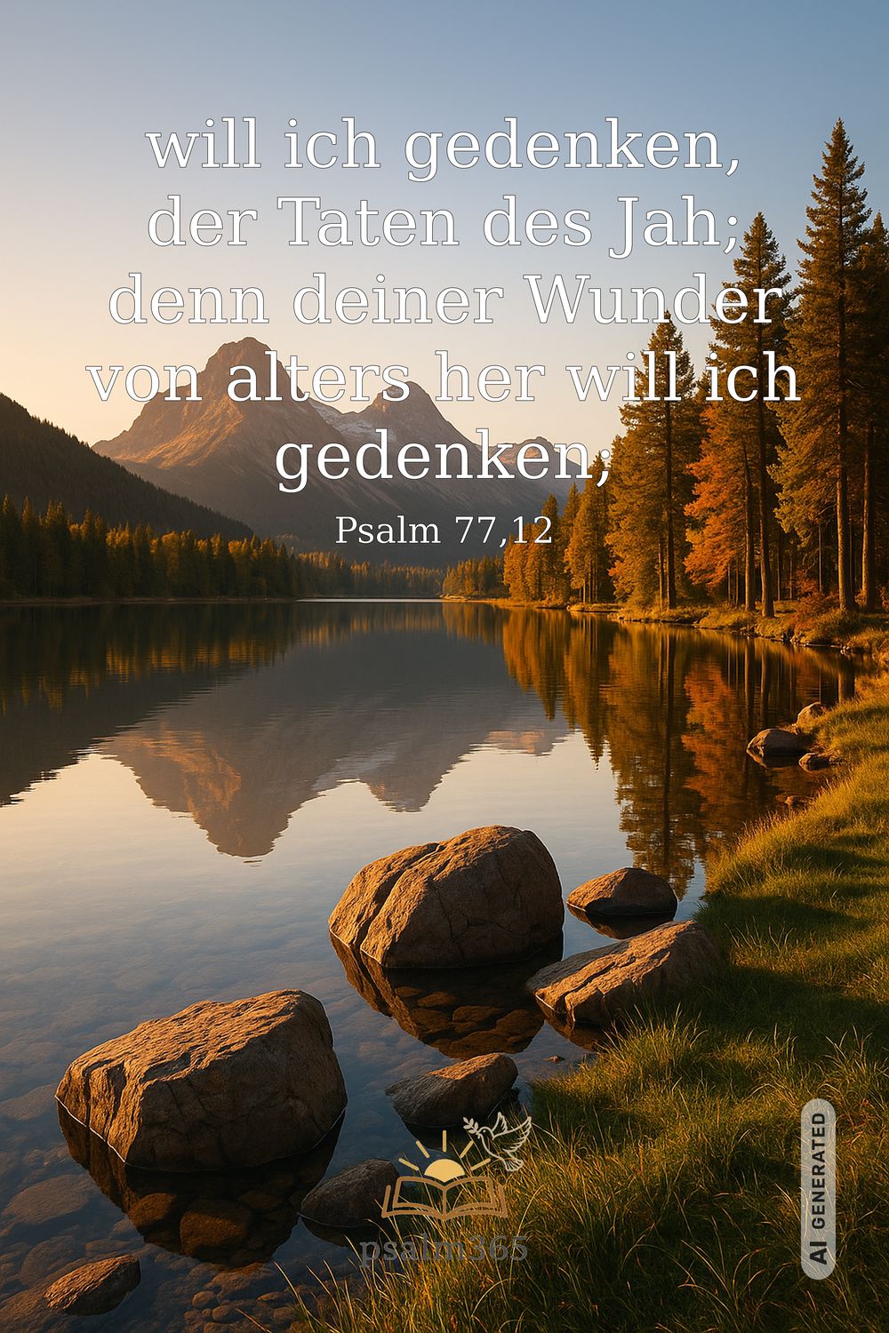 Psalm 77,12 — KI-generiertes Bild