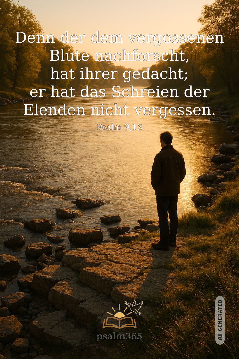 Psalm 9,13 — KI-generiertes Bild