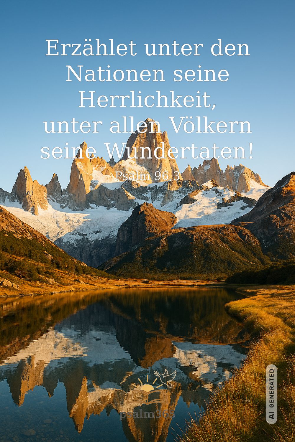 Psalm 96,3 — KI-generiertes Bild