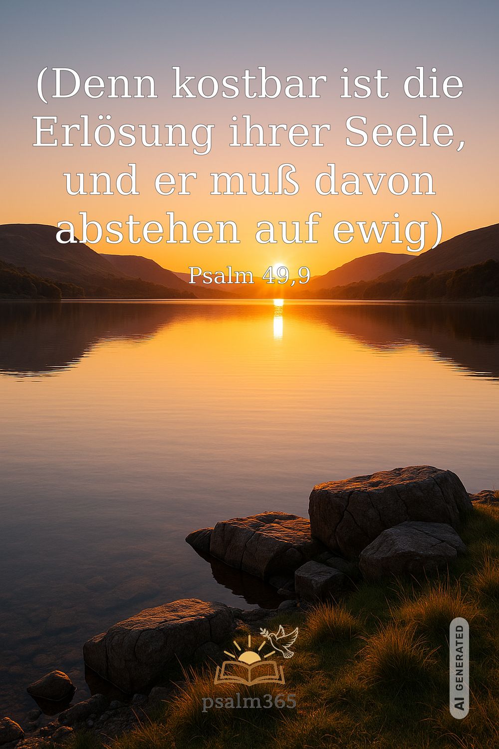 Psalm 49,9 — KI-generiertes Bild