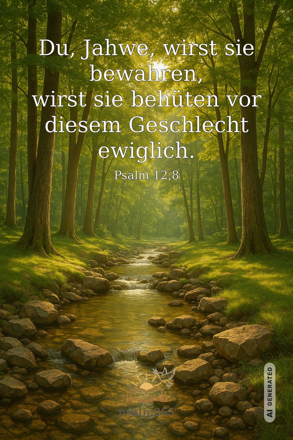 Psalm 12,8 — KI-generiertes Bild
