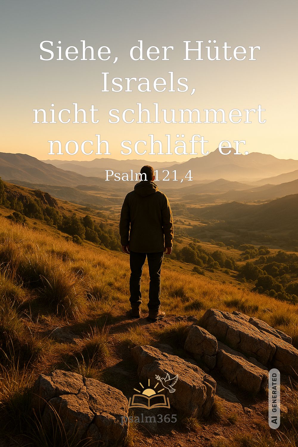 Psalm 121,4 — KI-generiertes Bild